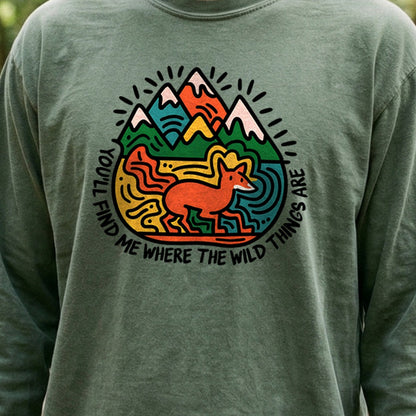 Youll Find Me Cotton Long Sleeve