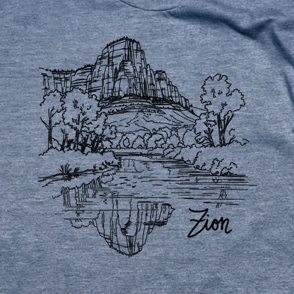 Zion Line Drawing T-Shirt