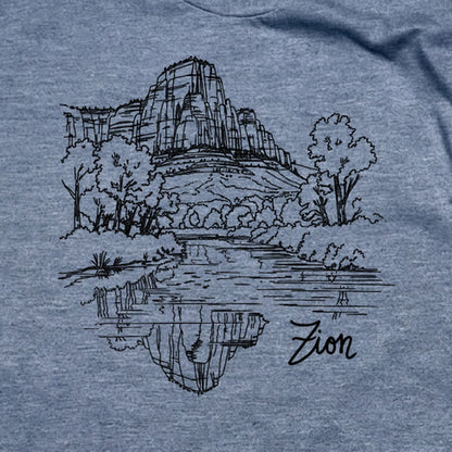 Zion Line Drawing T-Shirt