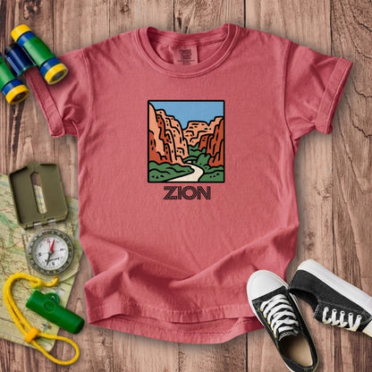 Zion National Park Kids Cotton T-Shirt