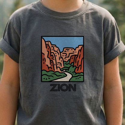 Zion National Park Kids Cotton T-Shirt