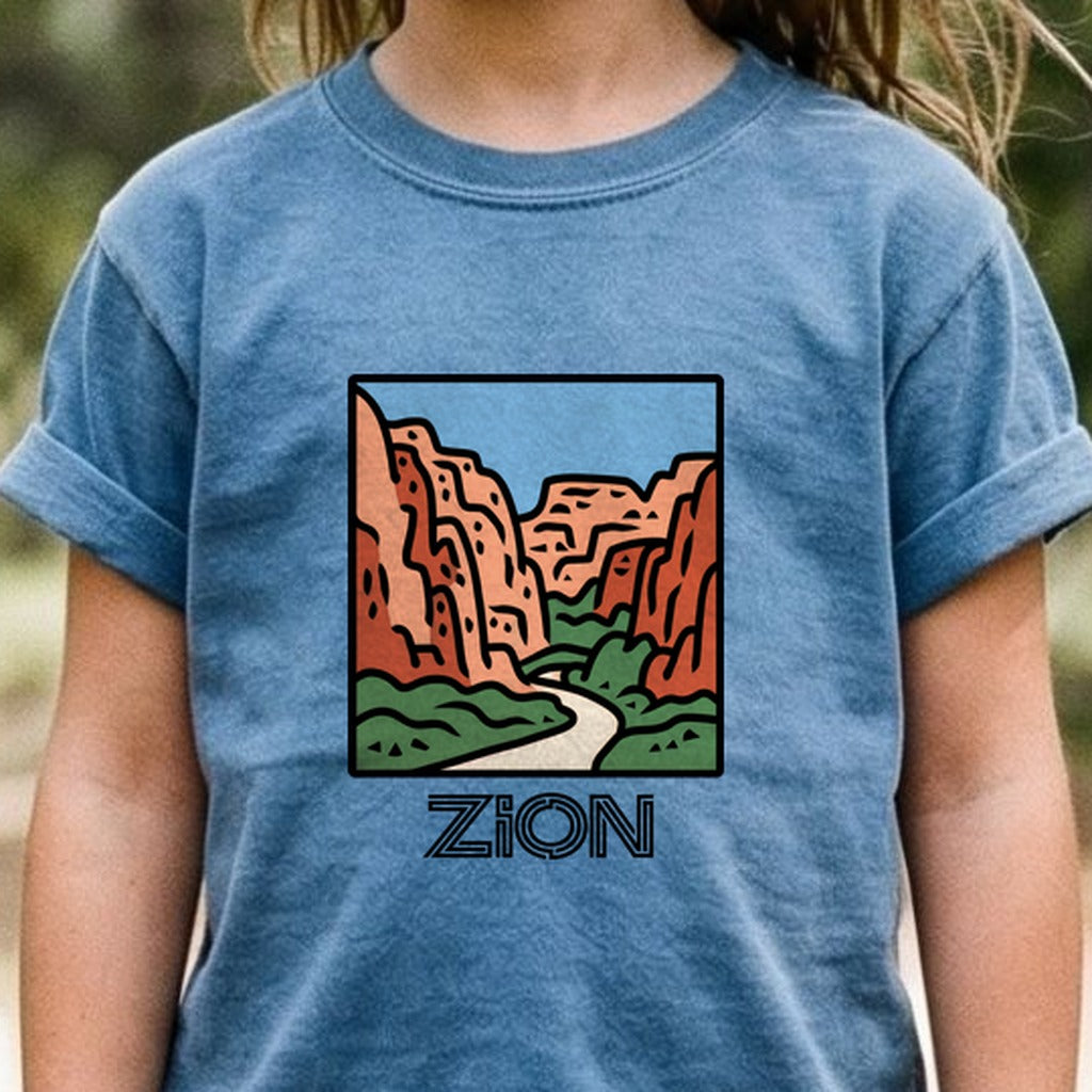 Zion National Park Kids Cotton T-Shirt