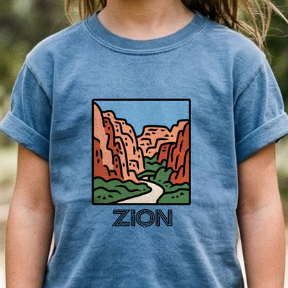 Zion National Park Kids Cotton T-Shirt