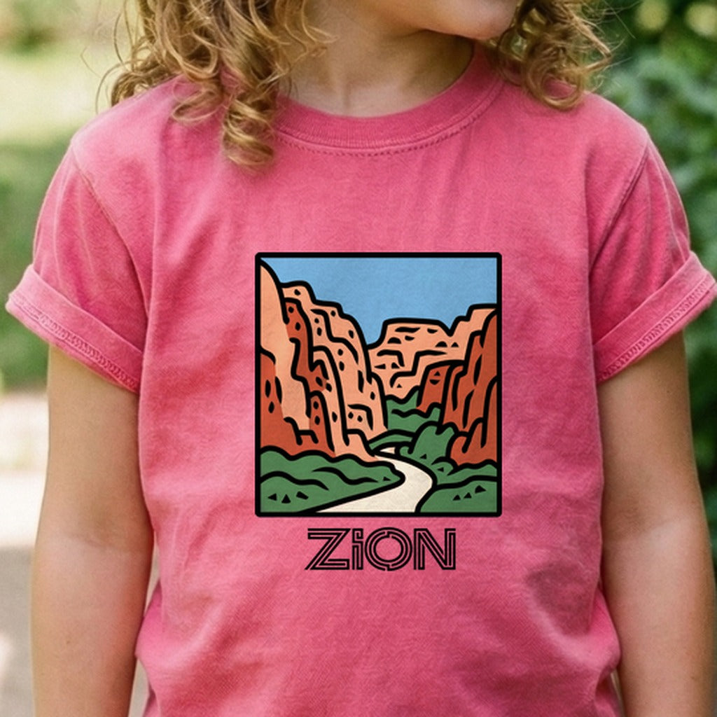 Zion National Park Kids Cotton T-Shirt