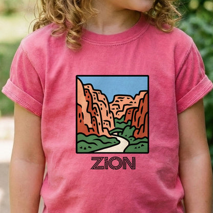 Zion National Park Kids Cotton T-Shirt