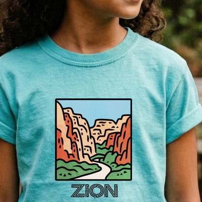 Zion National Park Kids Cotton T-Shirt