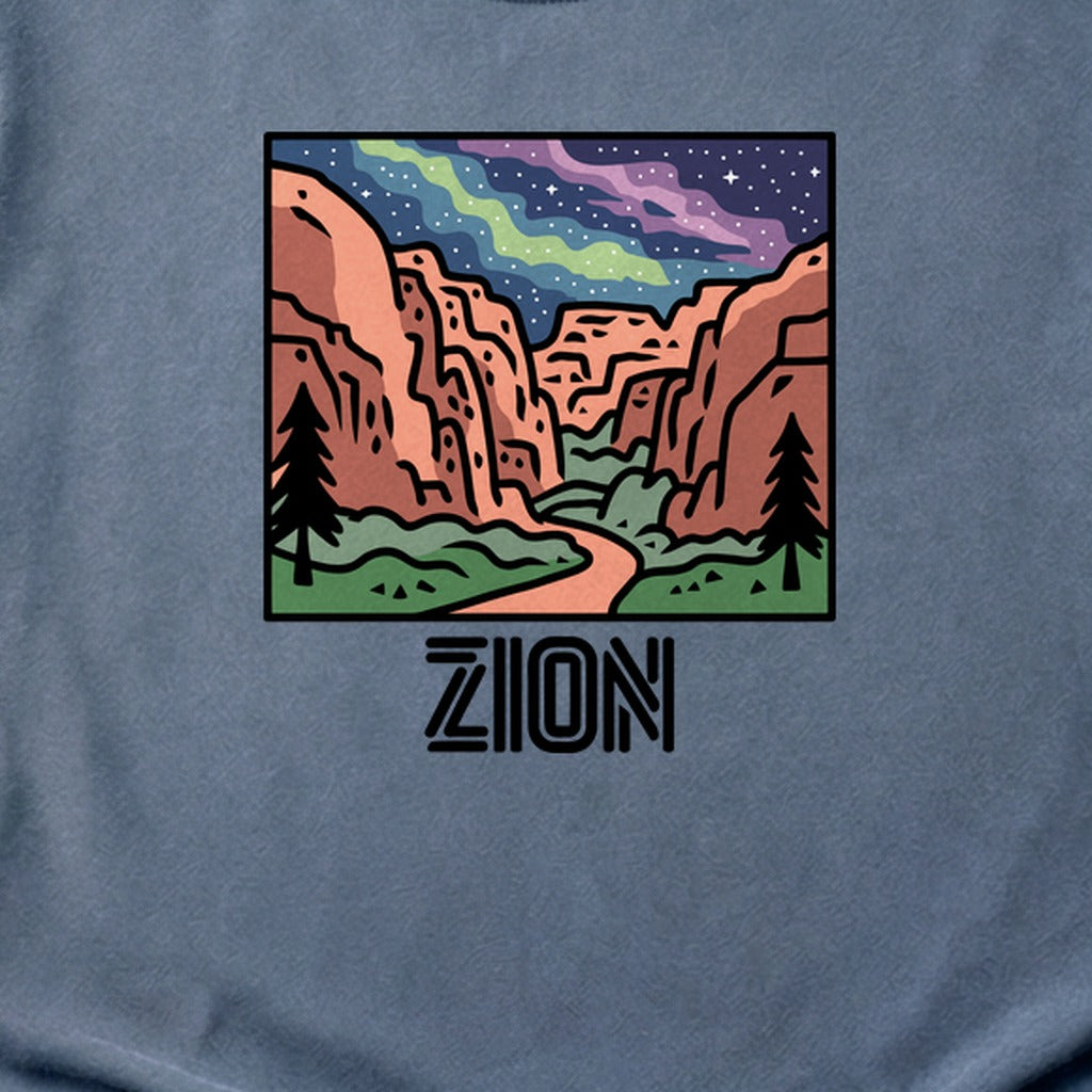 Zion at Night Cotton T-Shirt