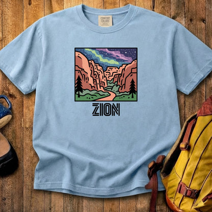 Zion at Night Cotton T-Shirt