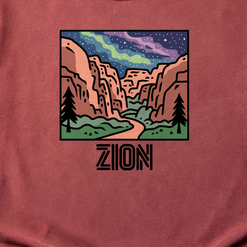 Zion at Night Cotton T-Shirt
