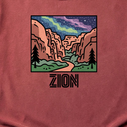 Zion at Night Cotton T-Shirt