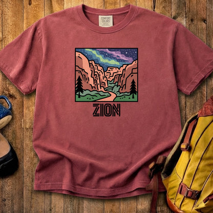 Zion at Night Cotton T-Shirt