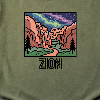 Zion at Night Cotton T-Shirt