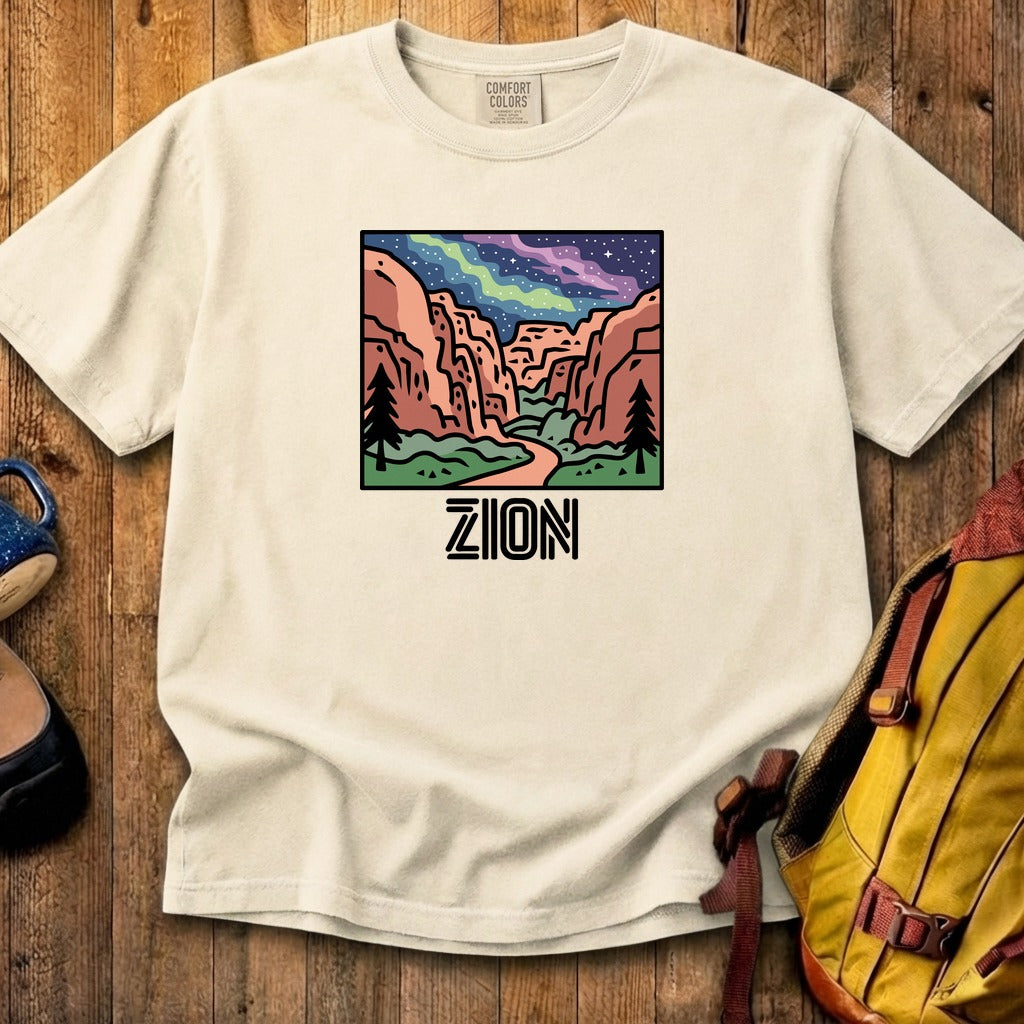 Zion at Night Cotton T-Shirt