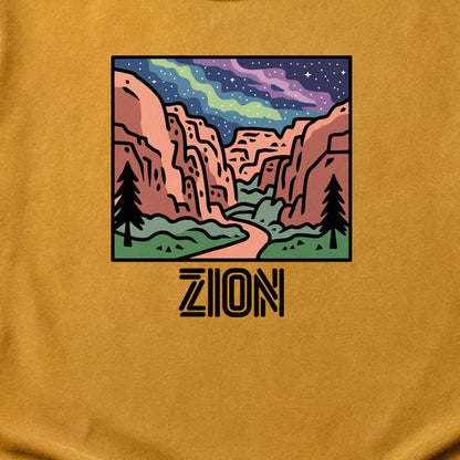 Zion at Night Cotton T-Shirt