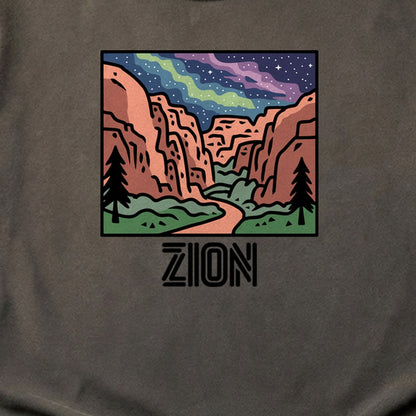 Zion at Night Cotton T-Shirt
