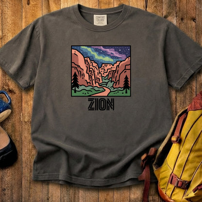 Zion at Night Cotton T-Shirt
