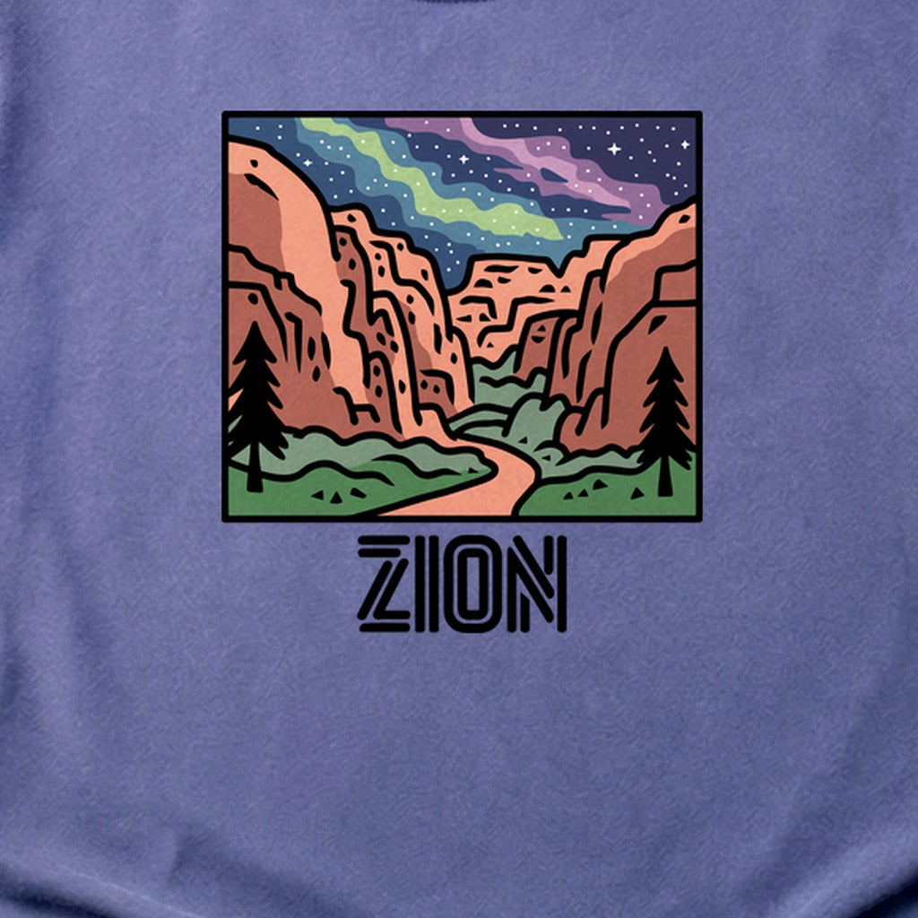Zion at Night Cotton T-Shirt