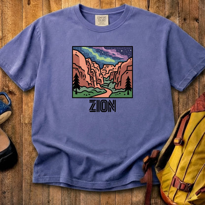 Zion at Night Cotton T-Shirt