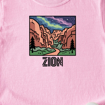 Zion at Night Kids Cotton T-Shirt