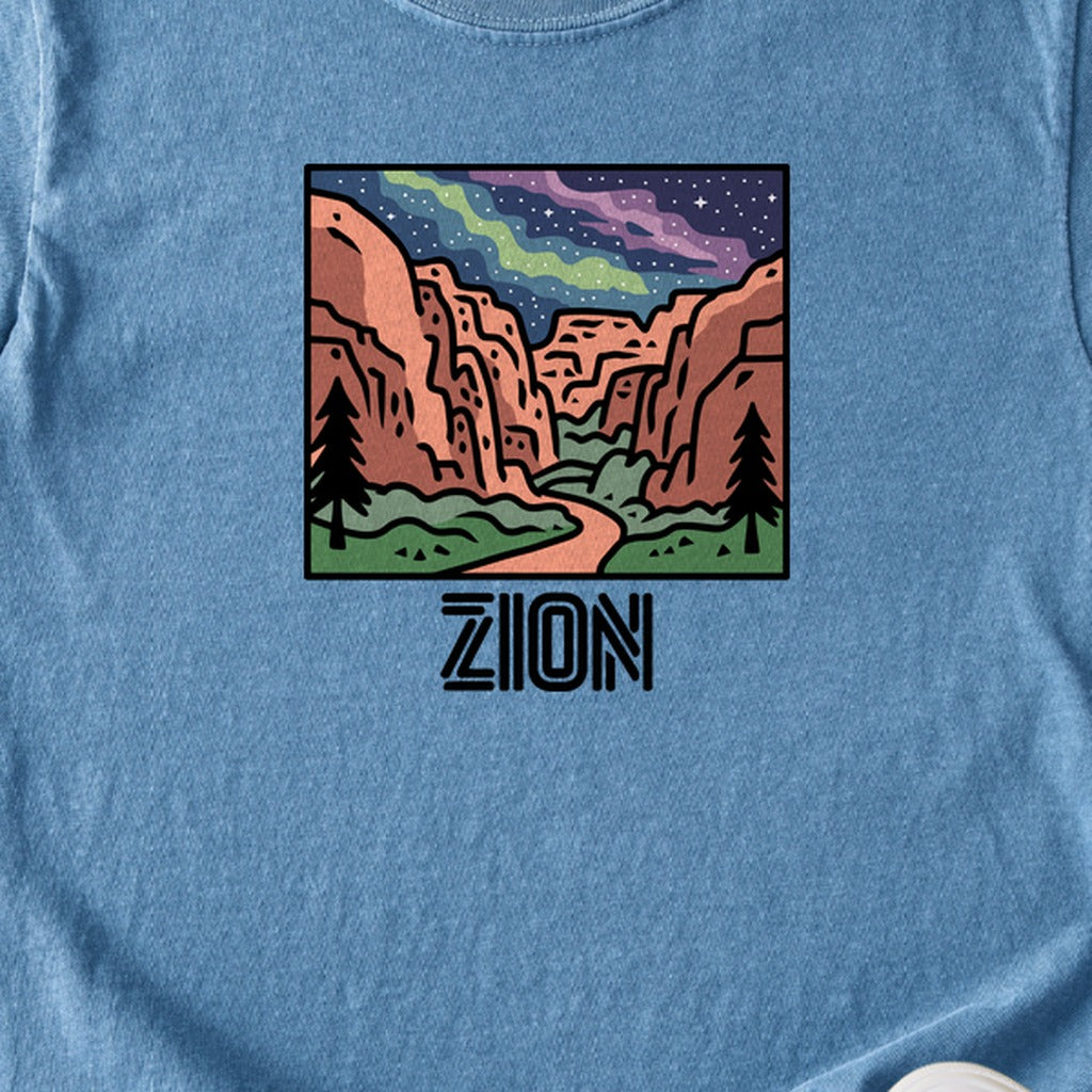Zion at Night Kids Cotton T-Shirt