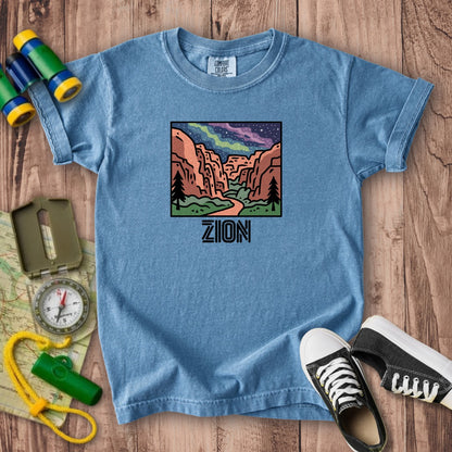 Zion at Night Kids Cotton T-Shirt