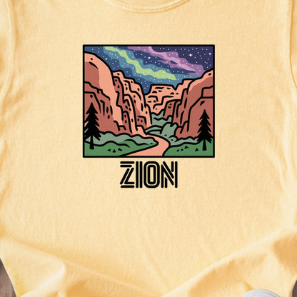 Zion at Night Kids Cotton T-Shirt
