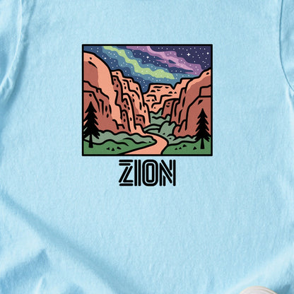 Zion at Night Kids Cotton T-Shirt