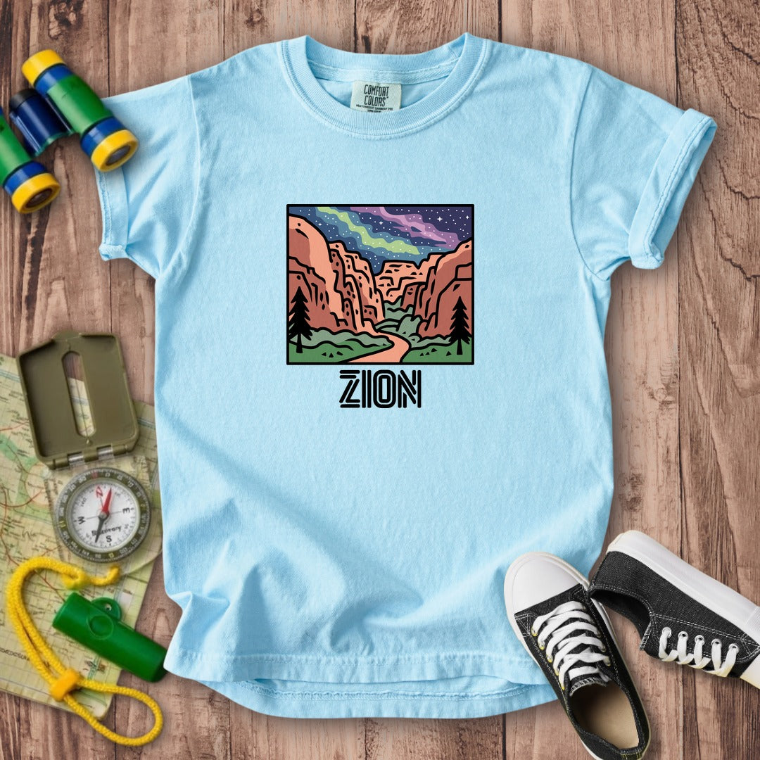 Zion at Night Kids Cotton T-Shirt