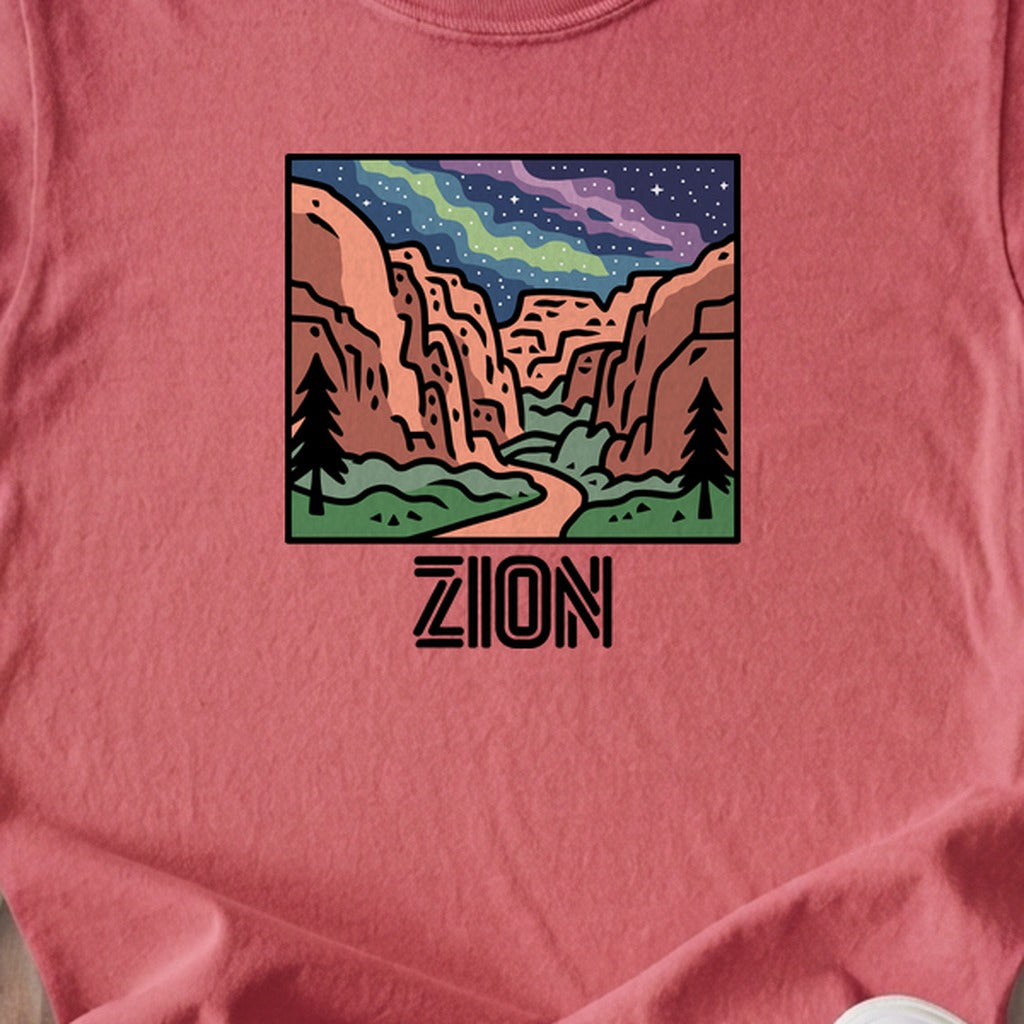 Zion at Night Kids Cotton T-Shirt