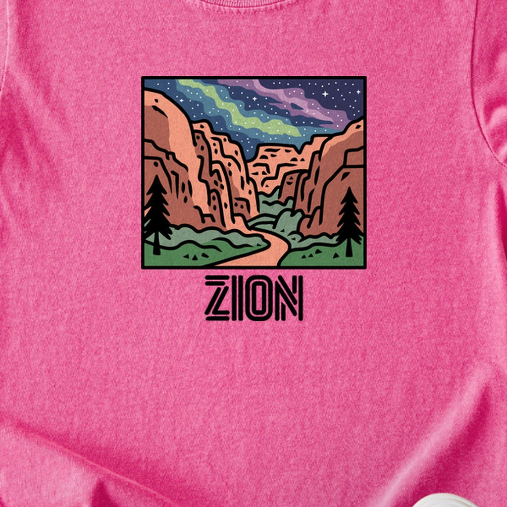 Zion at Night Kids Cotton T-Shirt