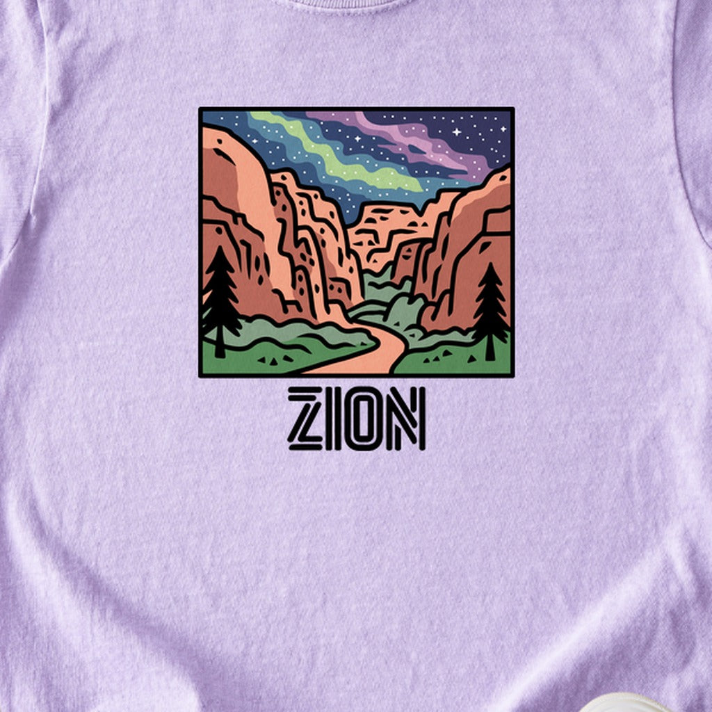Zion at Night Kids Cotton T-Shirt