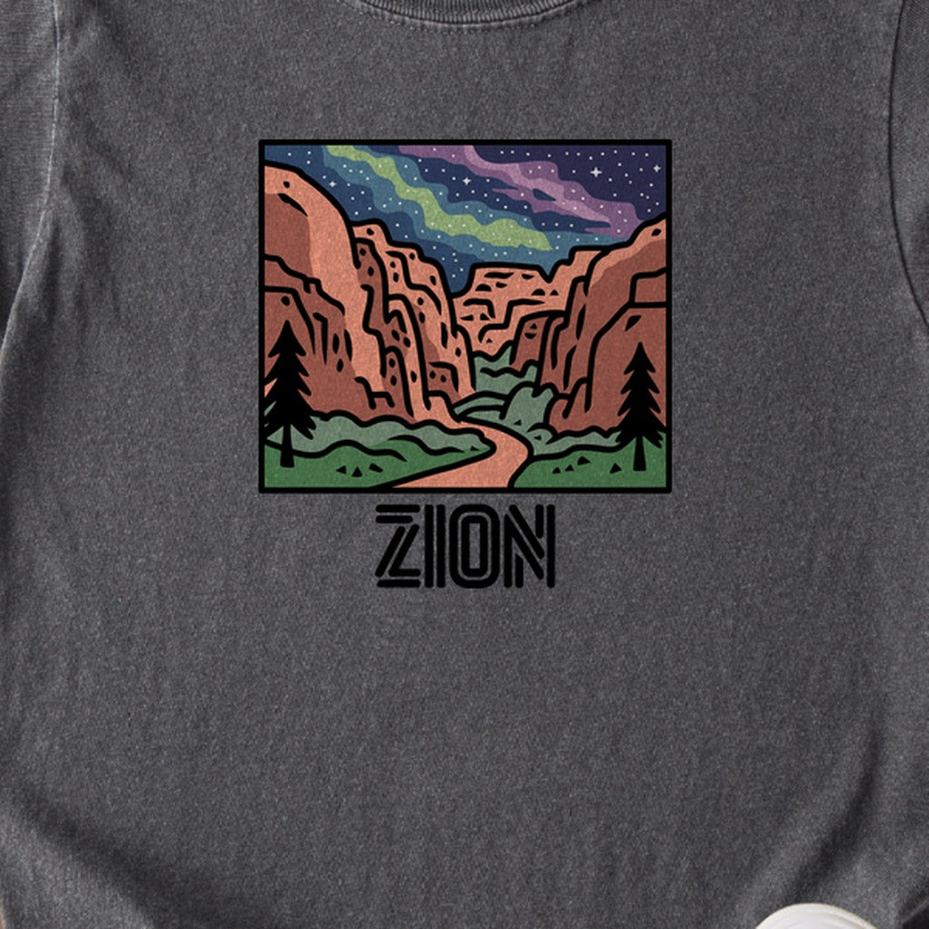 Zion at Night Kids Cotton T-Shirt