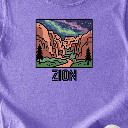 Zion at Night Kids Cotton T-Shirt