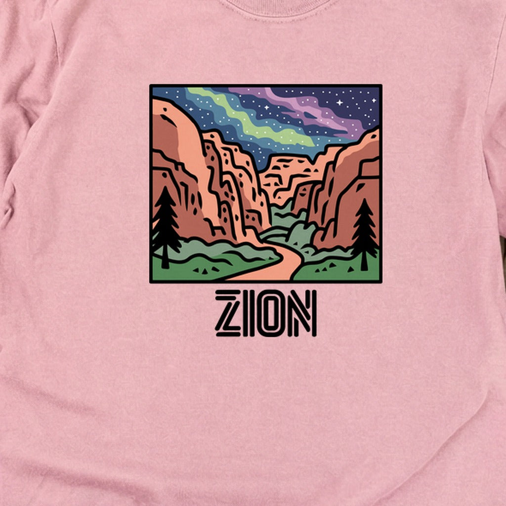 Zion at Night Cotton Long Sleeve
