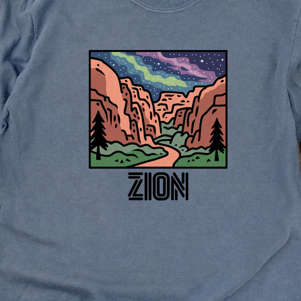 Zion at Night Cotton Long Sleeve
