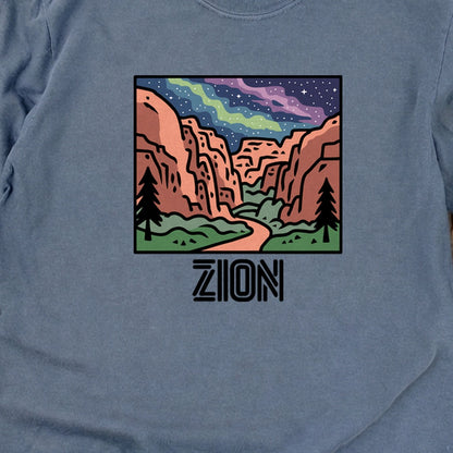 Zion at Night Cotton Long Sleeve