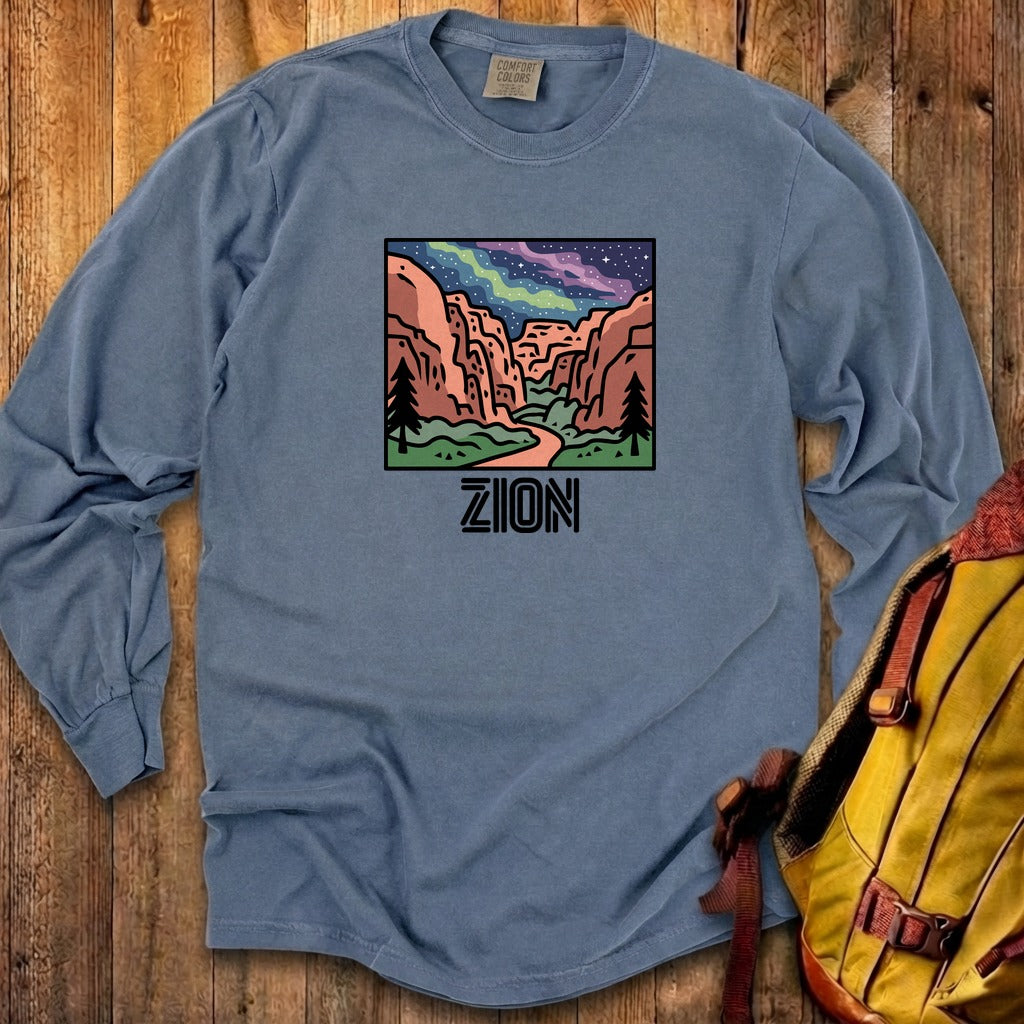 Zion at Night Cotton Long Sleeve