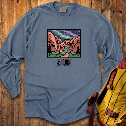 Zion at Night Cotton Long Sleeve