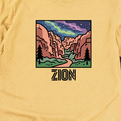 Zion at Night Cotton Long Sleeve