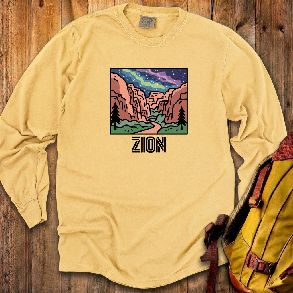 Zion at Night Cotton Long Sleeve