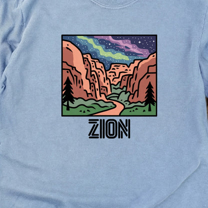 Zion at Night Cotton Long Sleeve