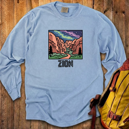 Zion at Night Cotton Long Sleeve