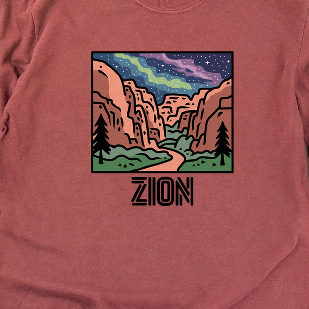 Zion at Night Cotton Long Sleeve