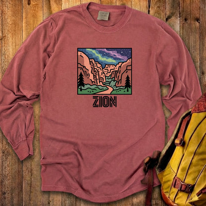 Zion at Night Cotton Long Sleeve