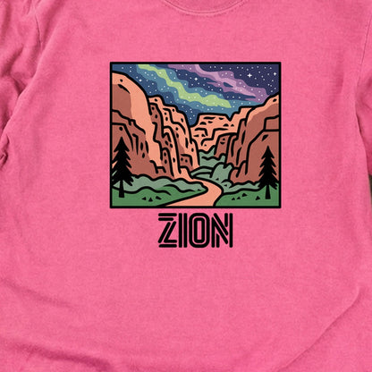 Zion at Night Cotton Long Sleeve