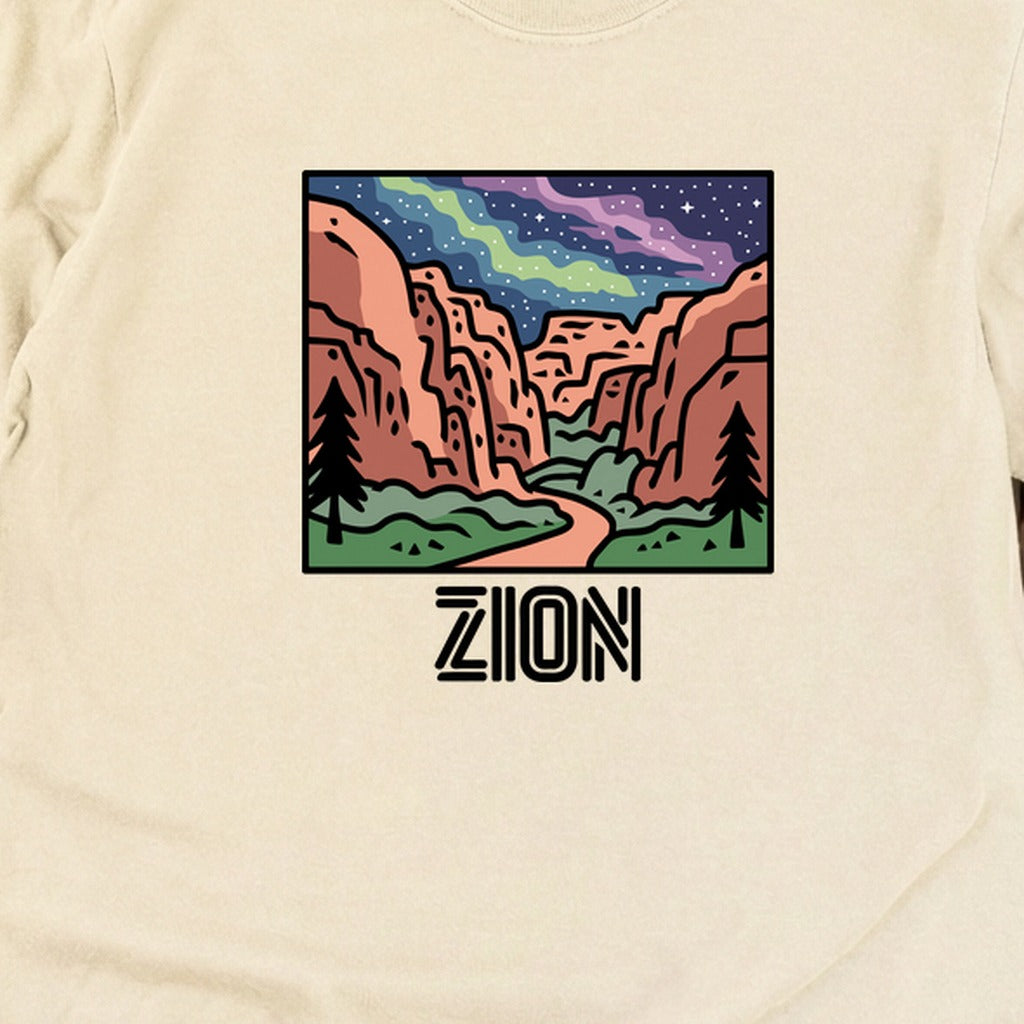 Zion at Night Cotton Long Sleeve