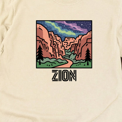 Zion at Night Cotton Long Sleeve