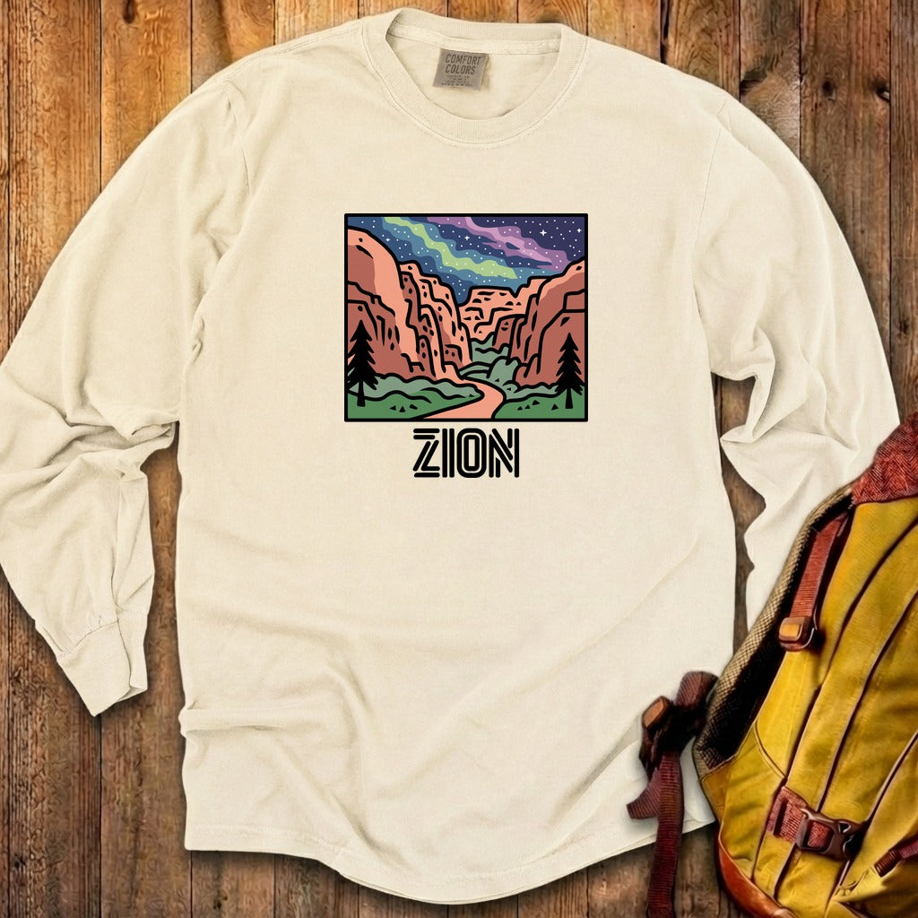 Zion at Night Cotton Long Sleeve