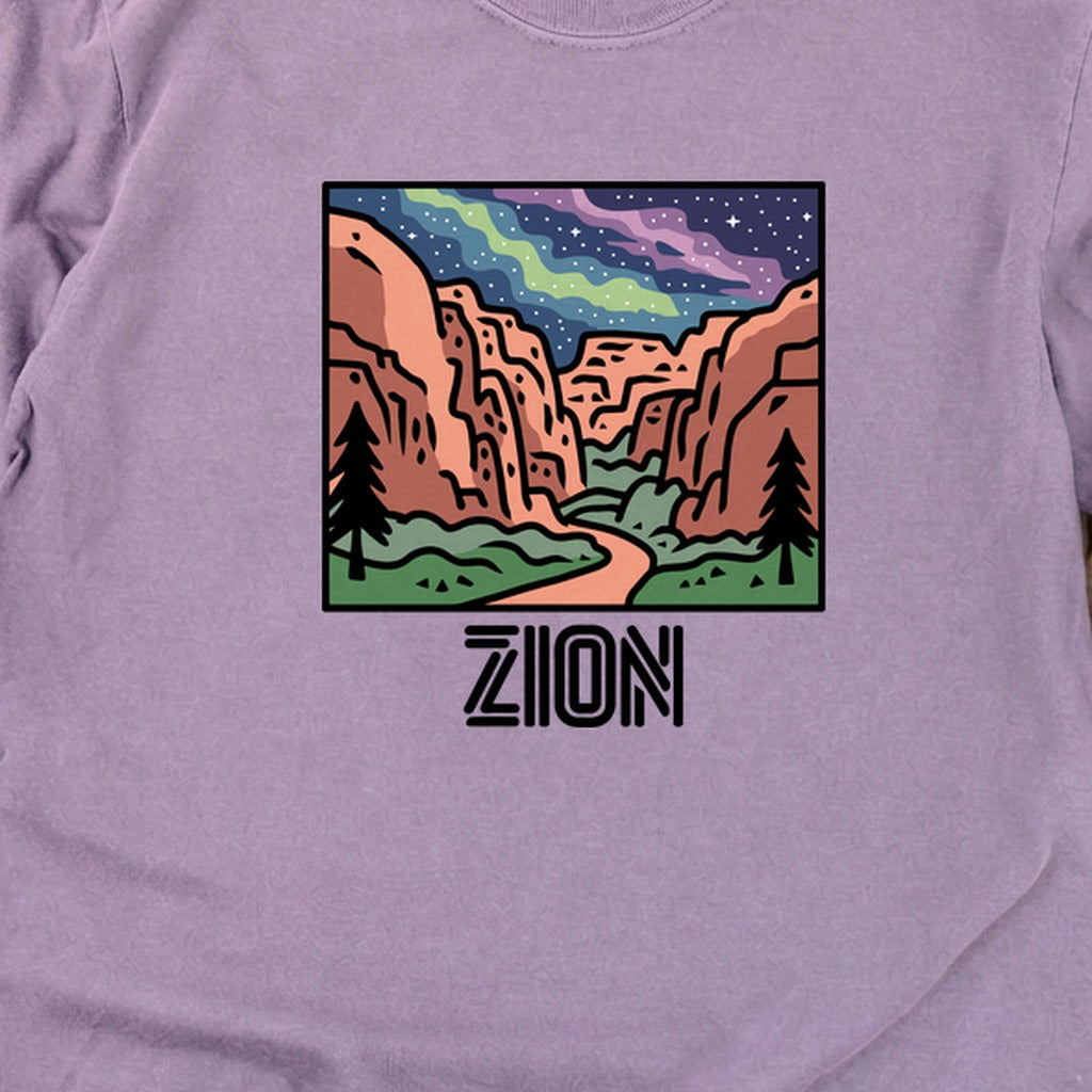 Zion at Night Cotton Long Sleeve