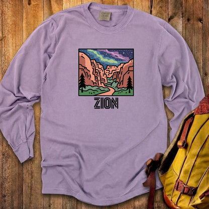 Zion at Night Cotton Long Sleeve